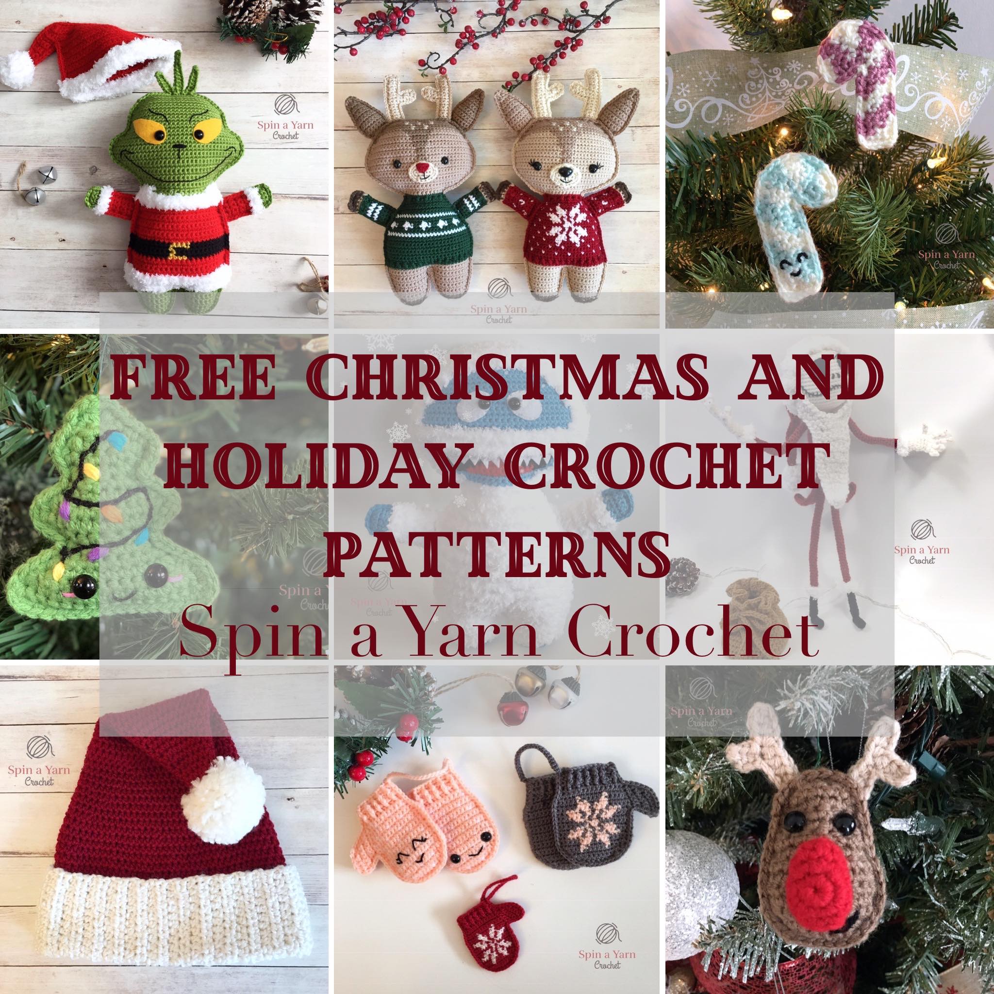 Free Christmas and Holiday Crochet Patterns • Spin a Yarn Crochet
