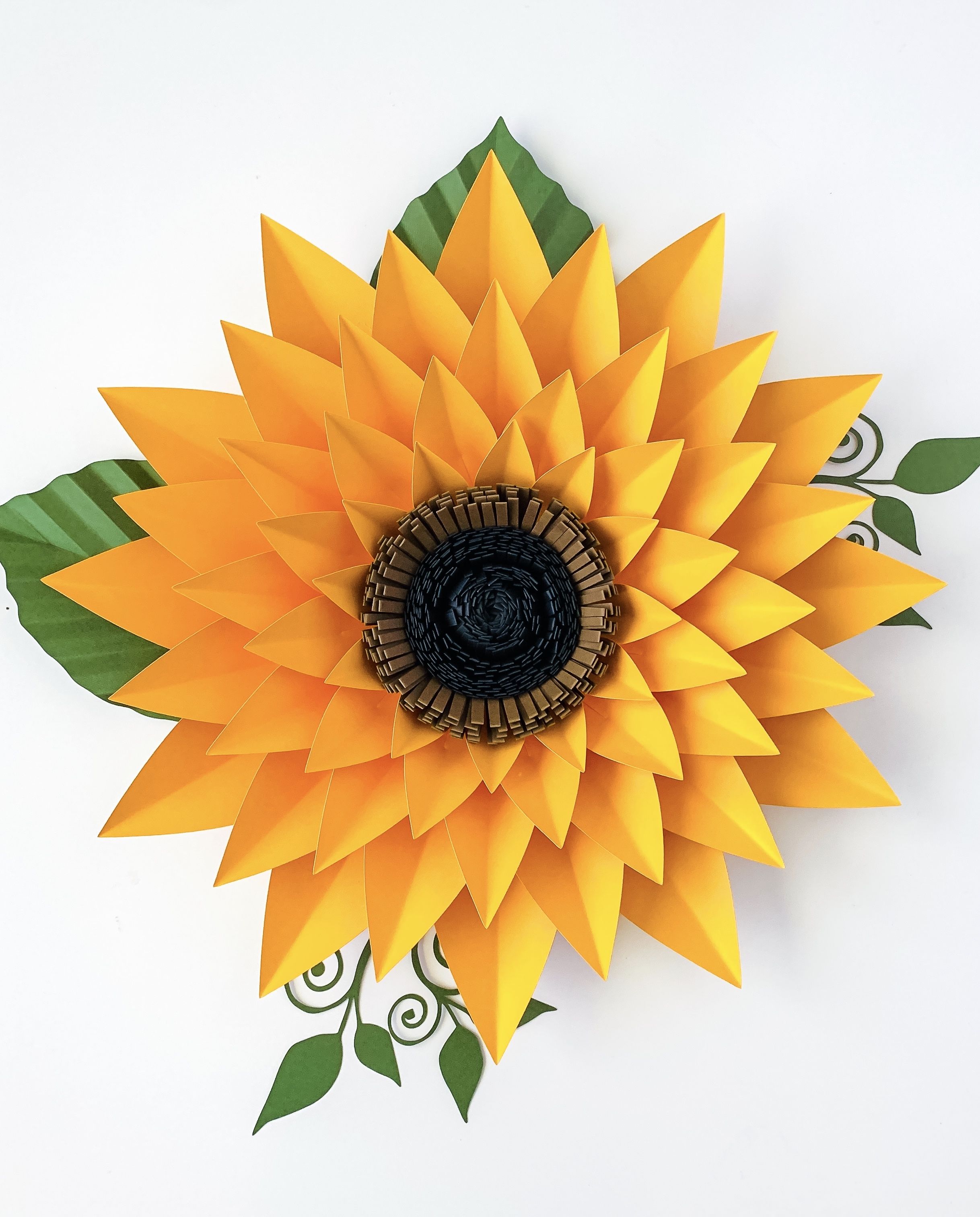 Sunflower Cricut Template Free