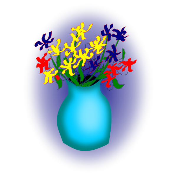 Vase with flowers | Free SVG