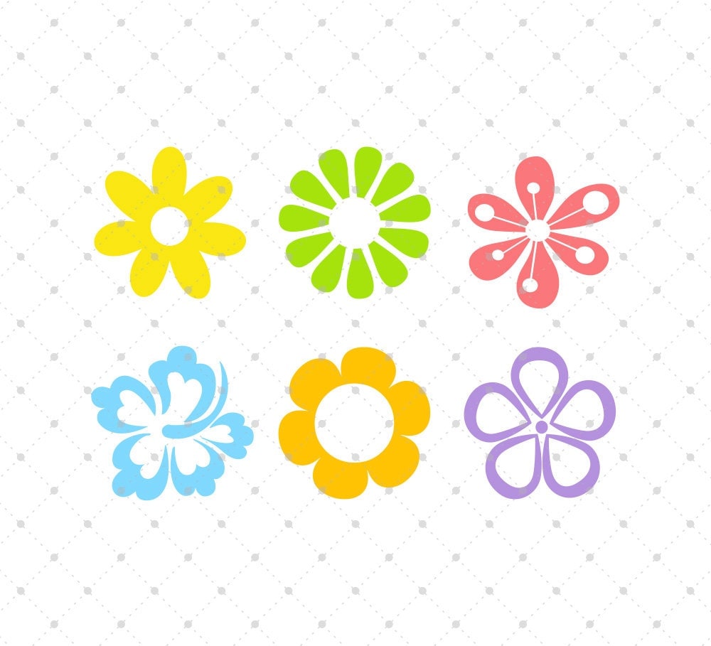 Flower SVG Cut Files, Spring Flowers SVG Cut Files, for Cricut