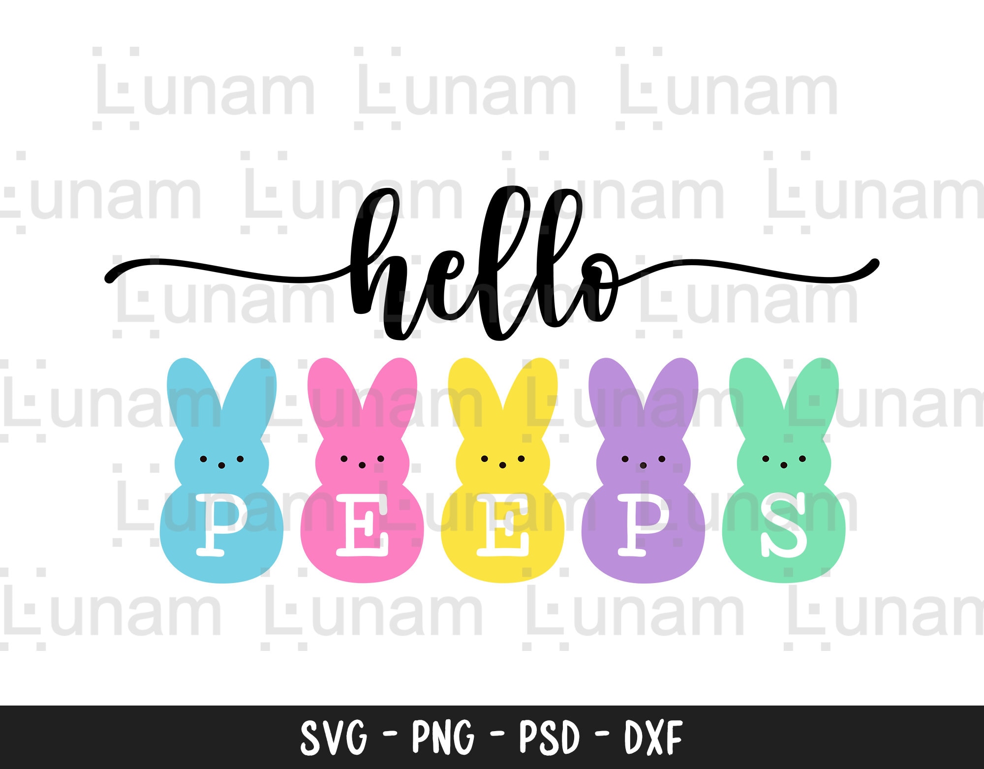 Welcome Peeps SVG Peeps SVG Easter Peeps Clip Art Easter | Etsy