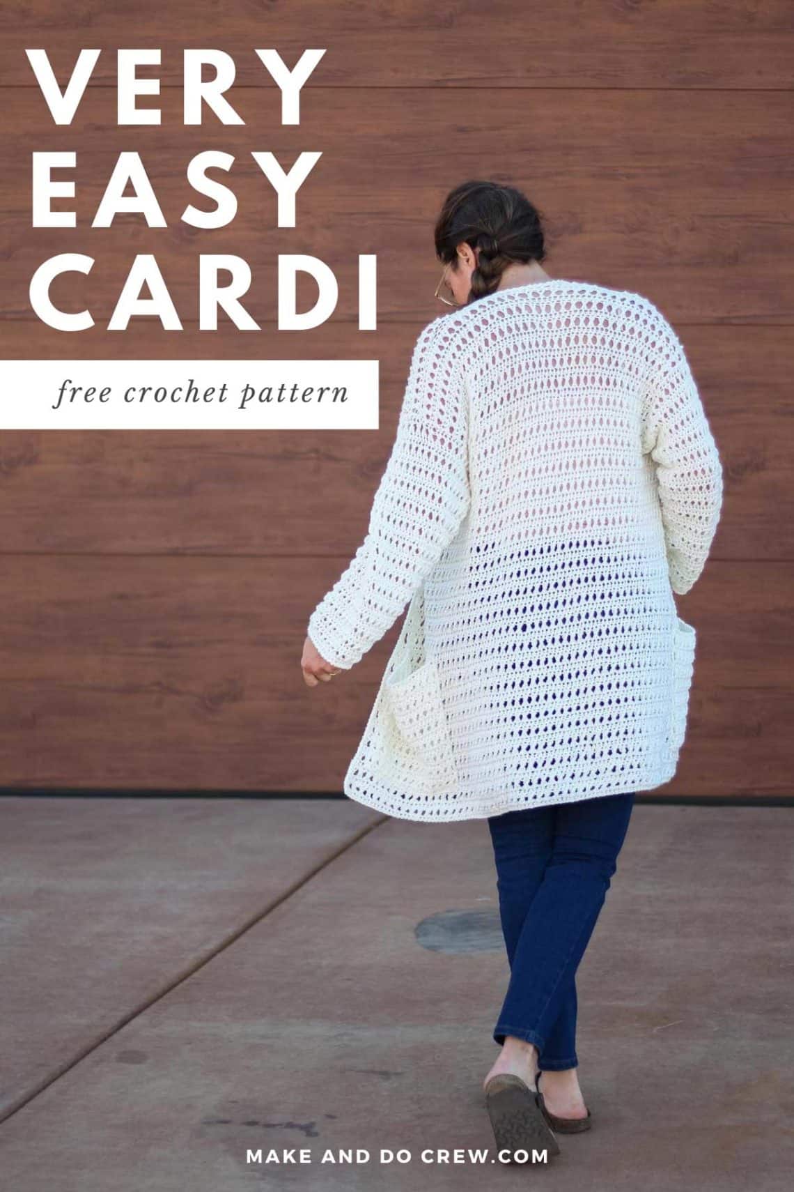 Easy Crochet Long Cardigan - Free (Very Easy!) Boho Pattern
