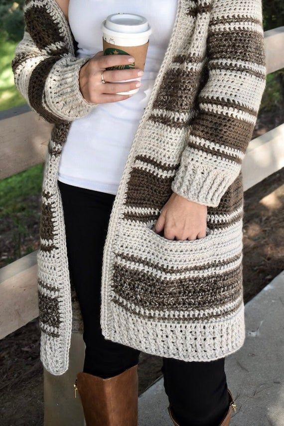 Crochet Cardigancrochet Patternworsted Cardiganinseam - Etsy | Sweater
