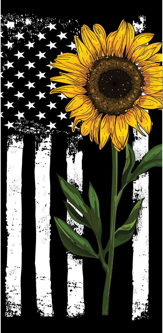 Free American Flag Sunflower Svg 487 SVG PNG EPS DXF File