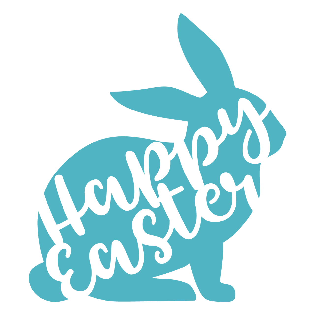 Happy Easter SVG - SVG EPS PNG DXF Cut Files for Cricut and Silhouette