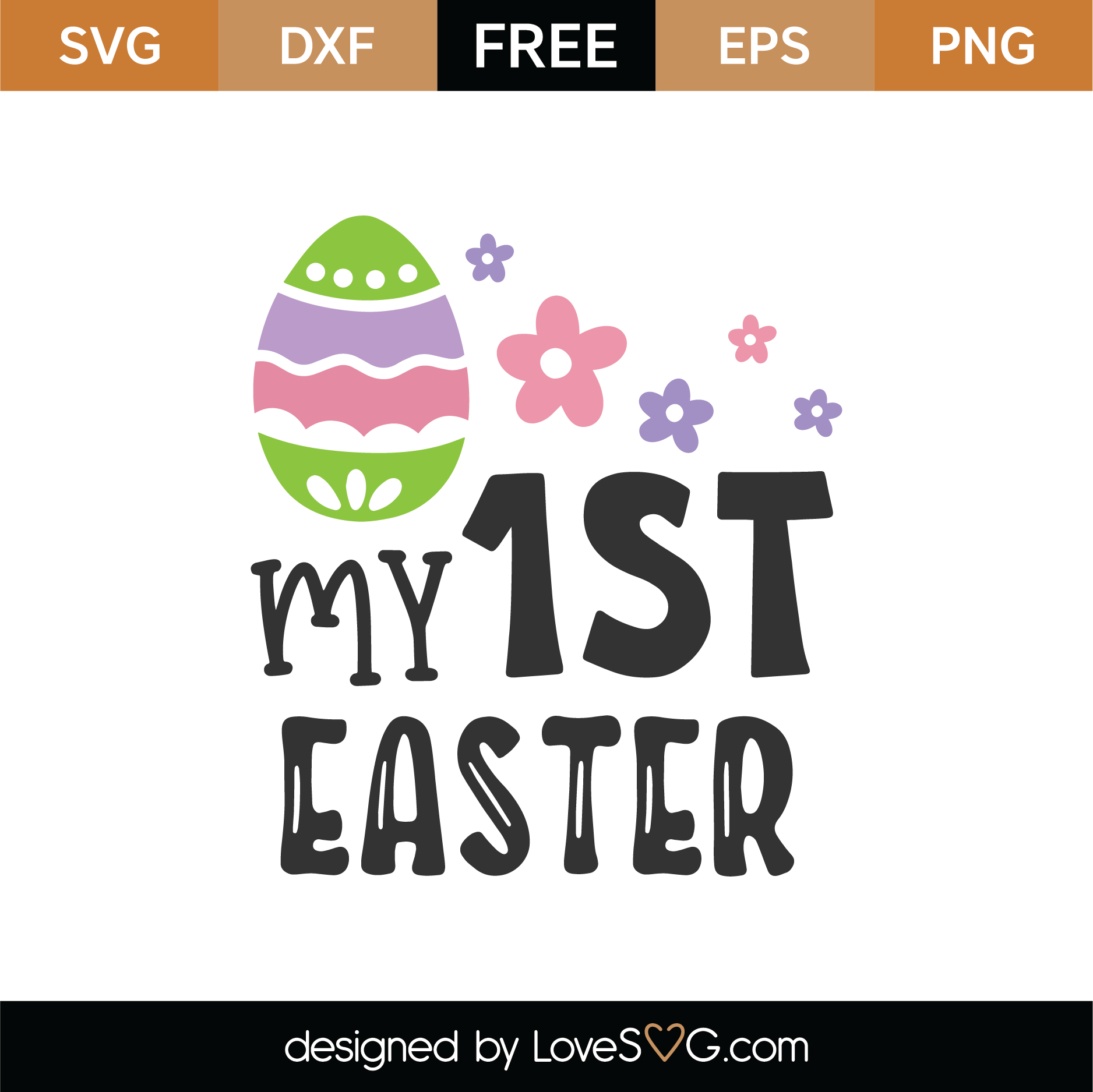 Free My 1st Easter SVG Cut File | Lovesvg.com
