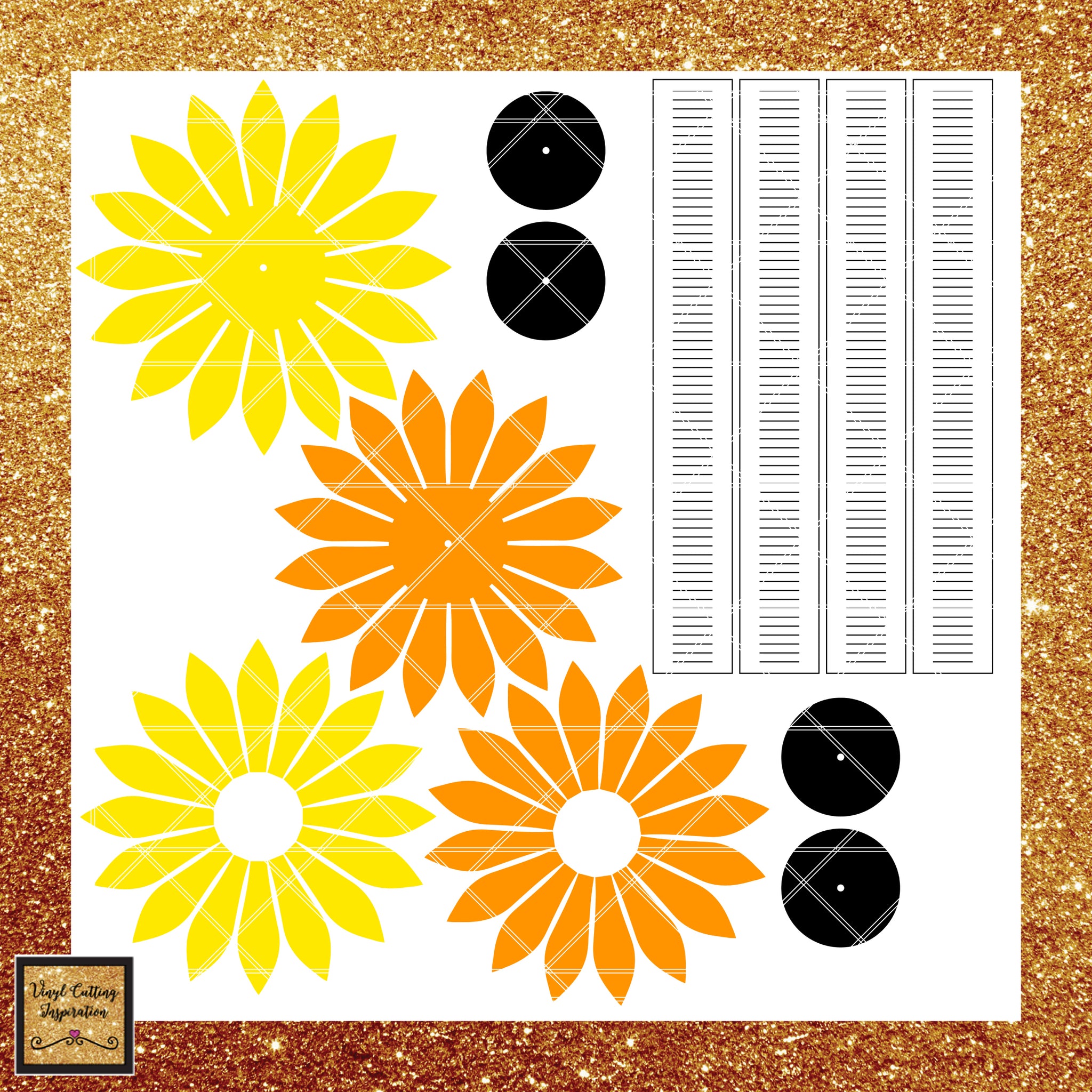 Printable Paper Sunflower Template - Printable Word Searches
