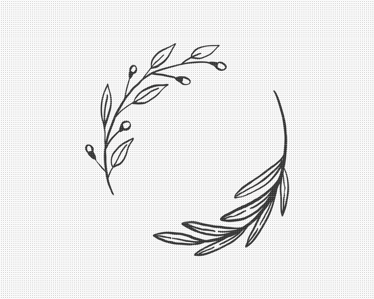 Floral Wreath SVG File - Pixelcolours