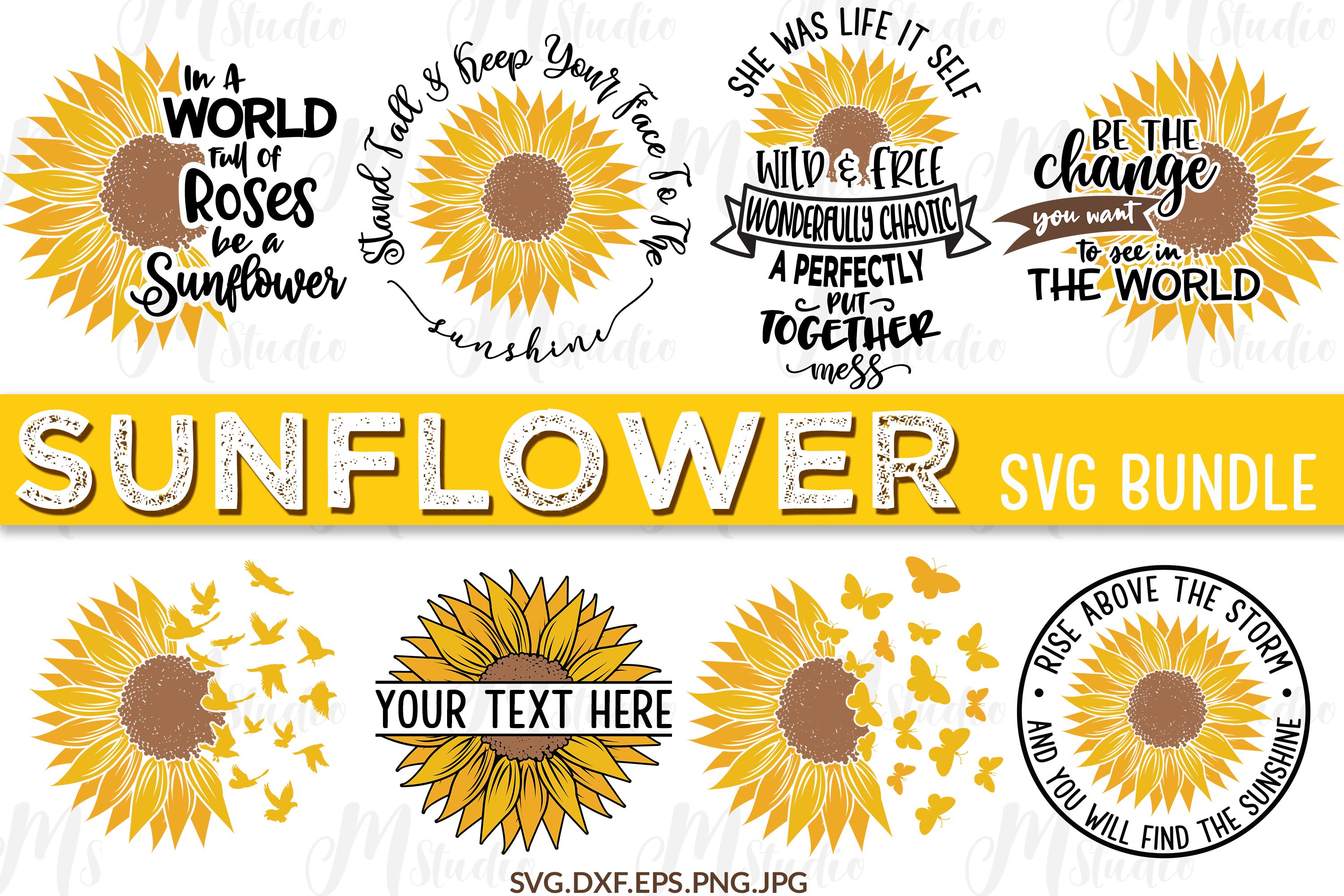 Sunflower Svg Files For Cricut - Free SVG Images