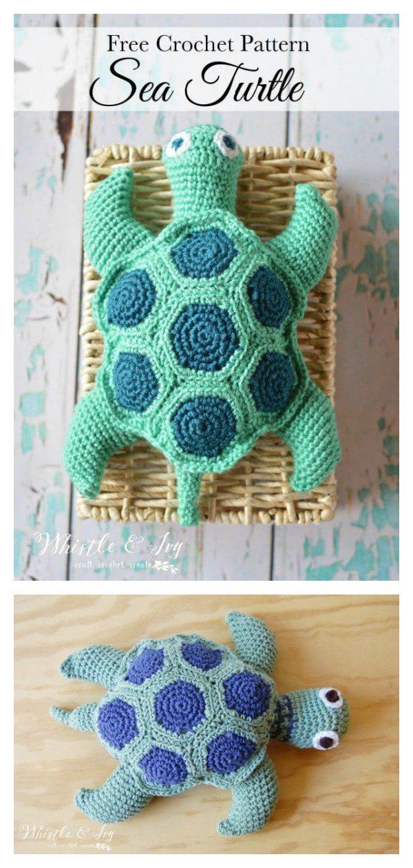 10 Crochet Turtle Amigurumi Free Patterns | Crochet turtle, Crochet