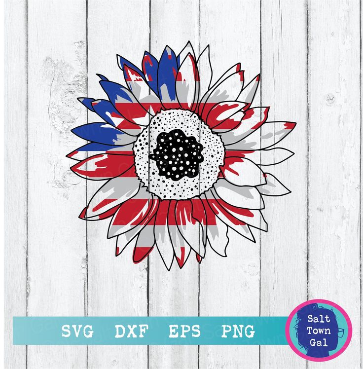 American Sunflower Svg-American Sunflower Flag Svg-American | Etsy in