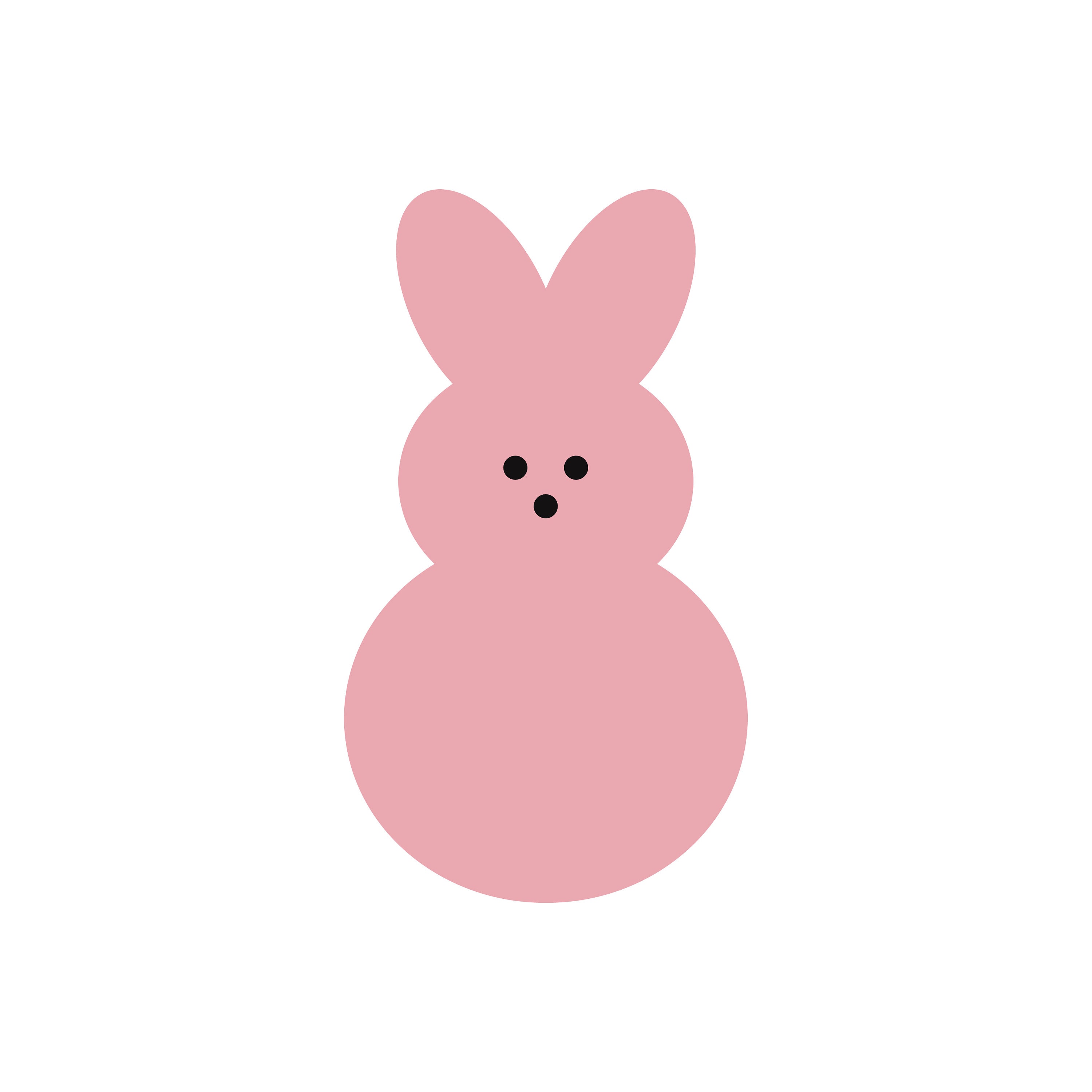 Peep svg Bunny svg easter bunny SVG Bunny DXF Bunny | Etsy