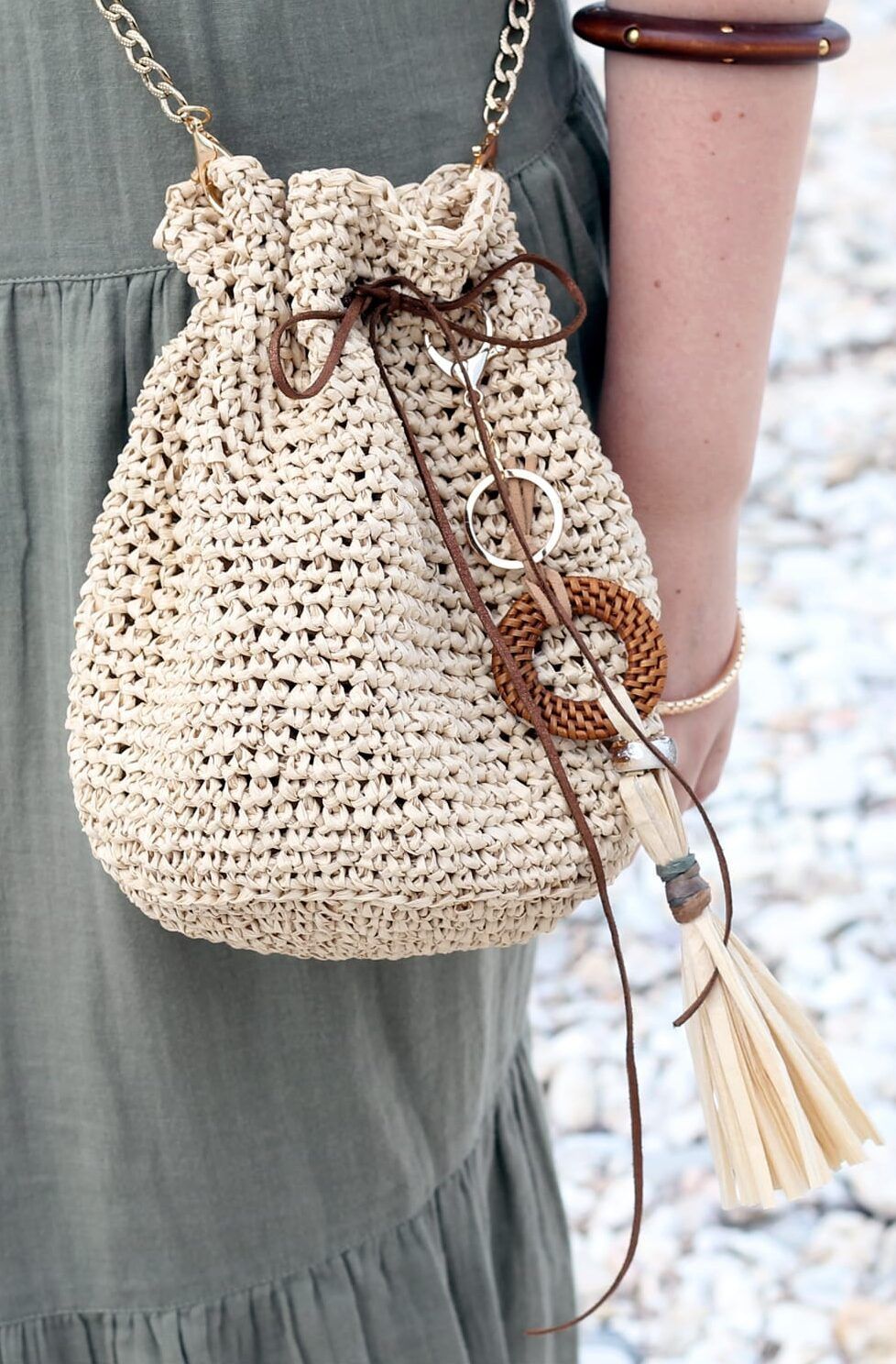 Crochet Drawstring Bag Pattern | Drawstring bag pattern, Crochet