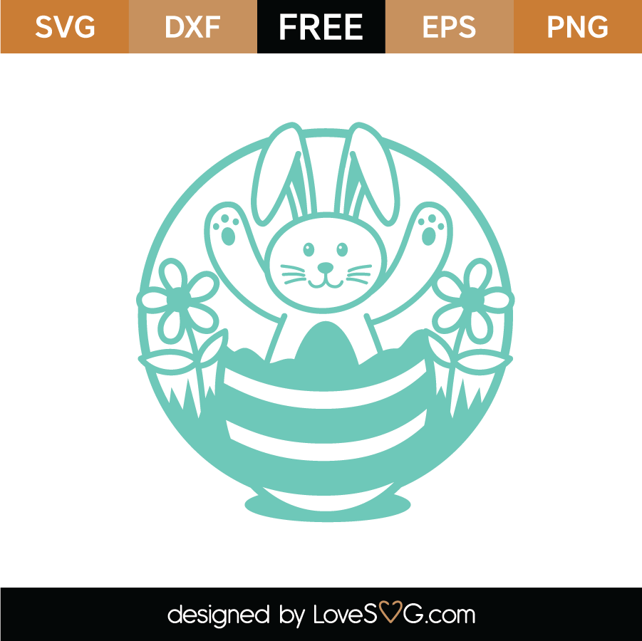 Free Easter Bunny SVG Cut File - Lovesvg.com